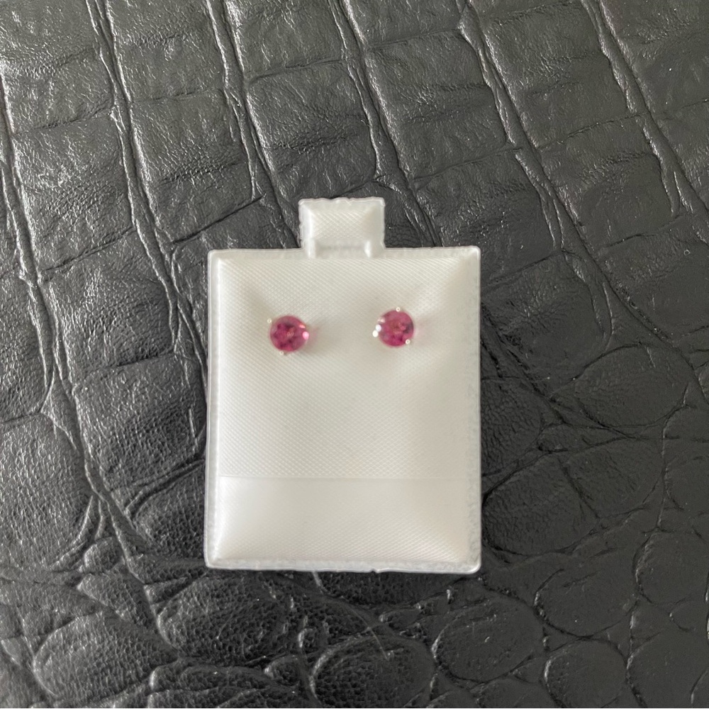 Sterling silver 925 Rhodolite Garnet Earrings